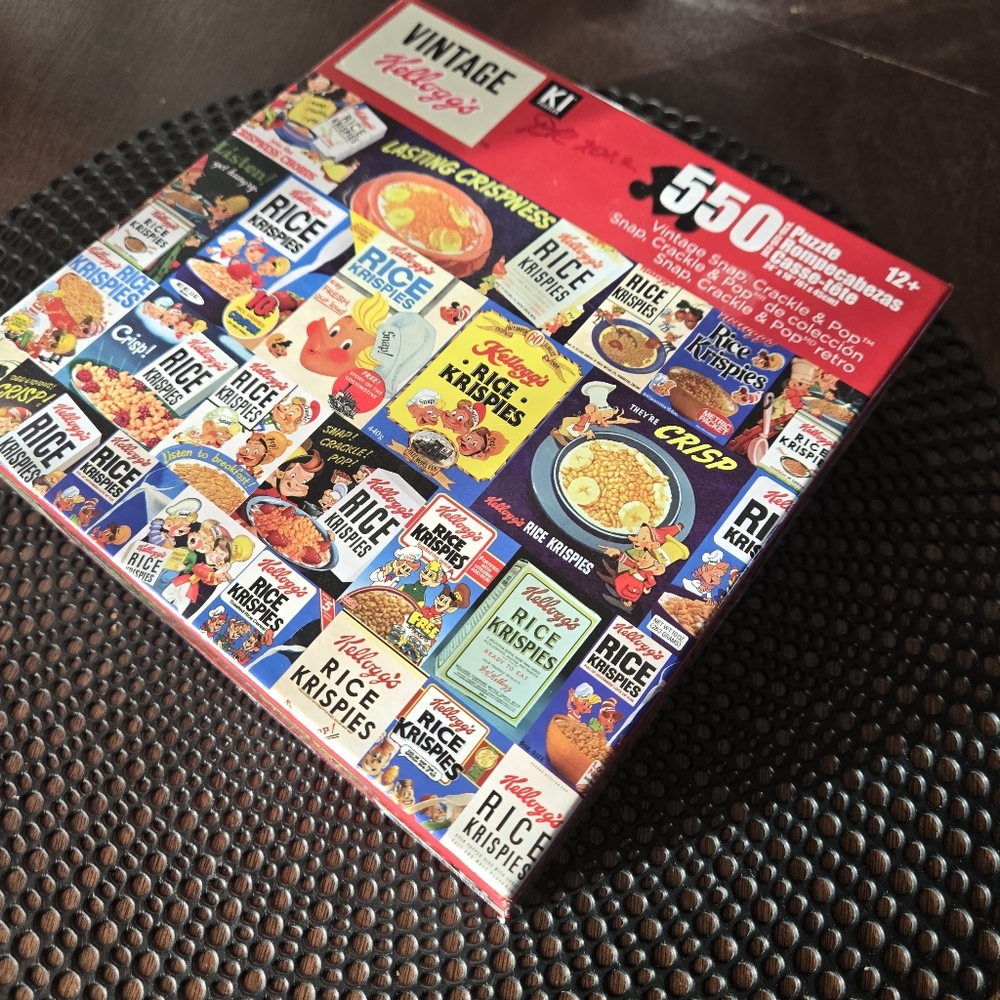 Vintage Kelloggs Puzzle 550 Piece Cereal Rice Krispy Toy Game Kids Adult Family - Picture 3 of 5